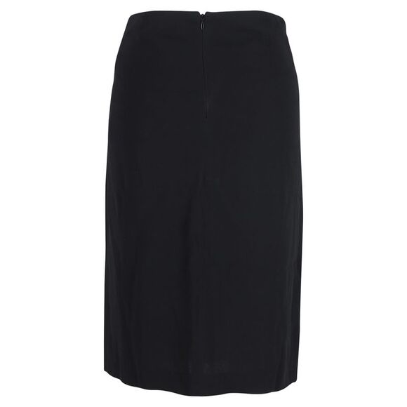 Jil Sander Ruched Waist Skirt in Black Wool - Picture 3 of 3